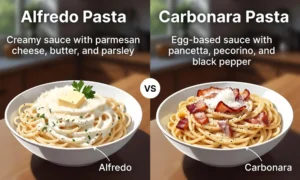 difference between alfredo and carbonara