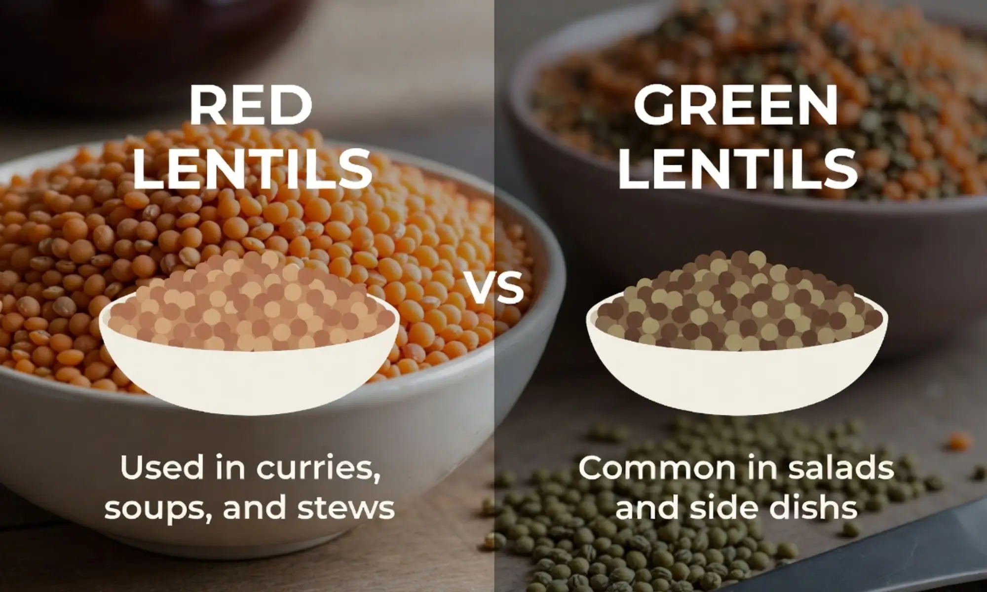 difference between lentils