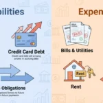 difference between liabilities and expenses