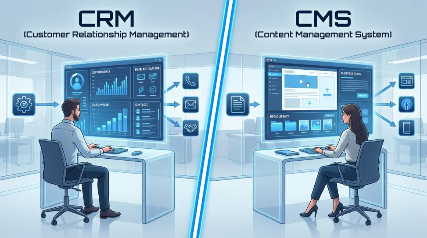difference between crm and cms