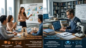 difference between dba and phd