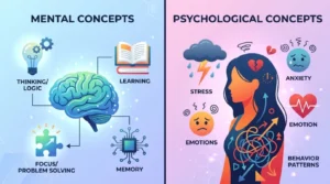 difference between mental and psychological