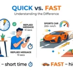 difference between quick and fast