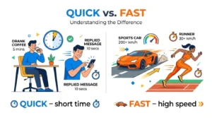 difference between quick and fast