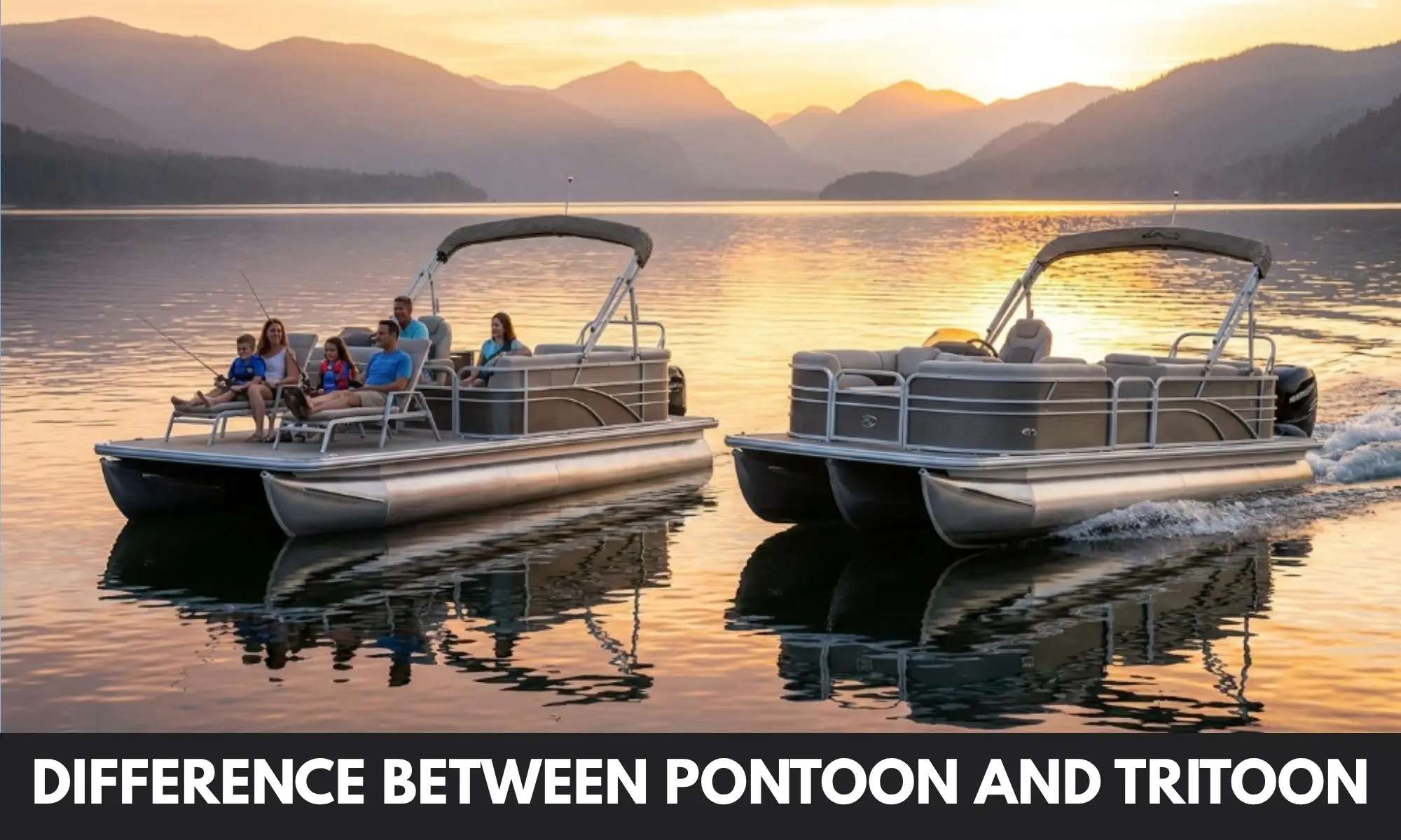 difference between pontoon and tritoon
