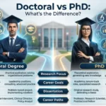 difference between doctoral and phd