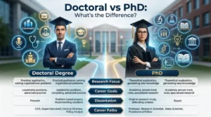 difference between doctoral and phd