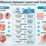 difference between lesion and tumor
