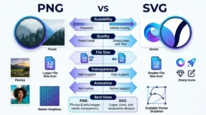 difference between png and svg