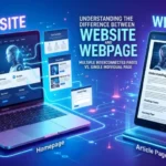 difference between website and webpage